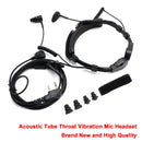 K-Head Telescopic Throat Vibration Mic Headset for TK-208 TK-220 TH-D7 TH-F6