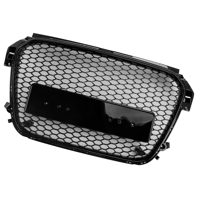 Gloss Black Front Honeycomb Bumper Grill Grille Fit Audi A1 S1 2010-2014