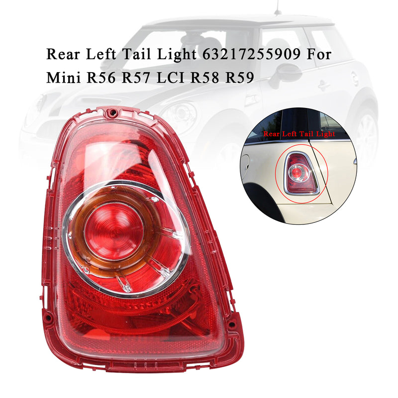 Rear Left Tail Light 63217255909 For Mini R56 R57 LCI R58 R59
