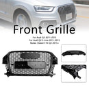 RSQ3 Style Gloss Black Front Honeycomb Mesh Grille Fit Audi Q3 2011-2015
