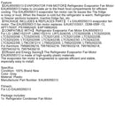 Refrigerator Evaporator Fan Motor Replacement Accessories For LG EAU65058313