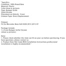 Front Grille Grill Mesh Chrome For Mercedes Benz GLK X204 2013-2015 GT