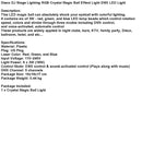 Disco DJ Stage Lighting RGB Crystal Magic Ball Effect Light DMX LED Light US Plug