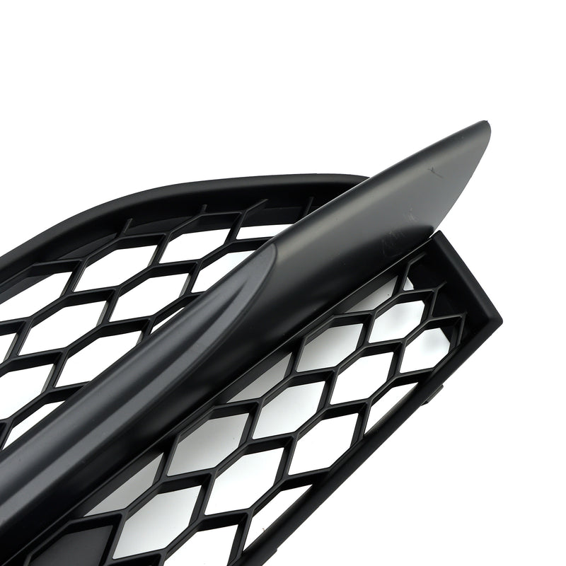 Black Front Bumper Fog Light Grille Cover Bezel Fit Audi A7 S-Line S7 2012-2015
