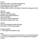 Matte Black Raptor Style Front Bumper Grille Grill Fit Ford F150 2009-2014 W/LED