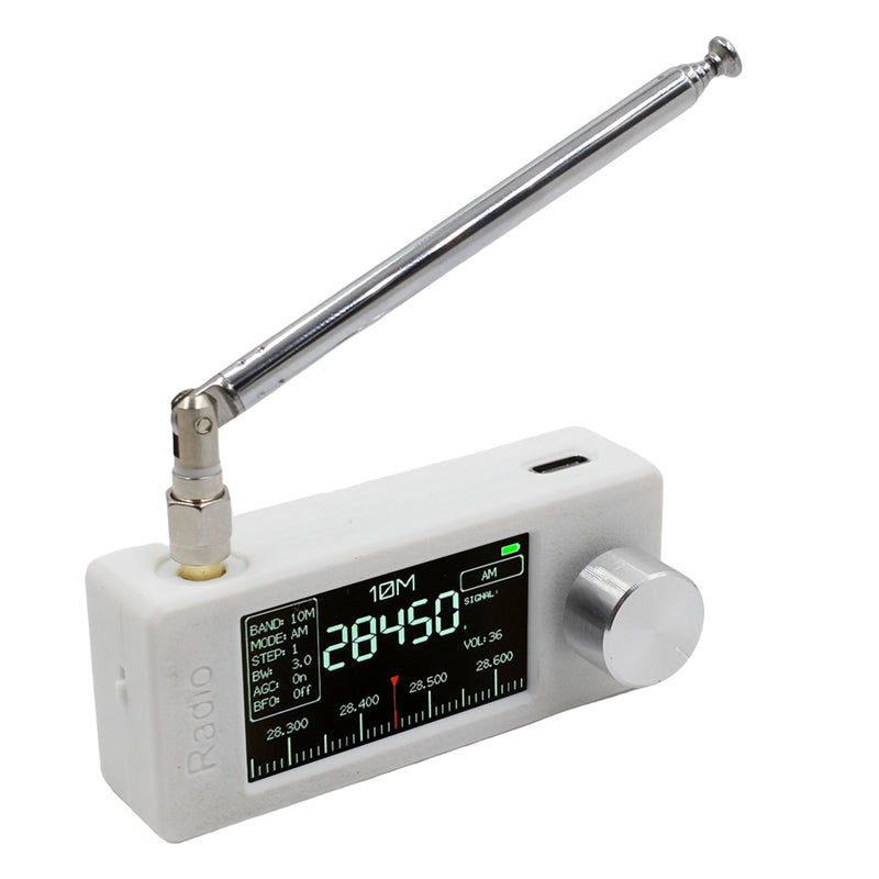 SI4732 Portable Radio 0.5-108MHz LSB USB AM FM Mini Pocket Radio with 2 Antenna