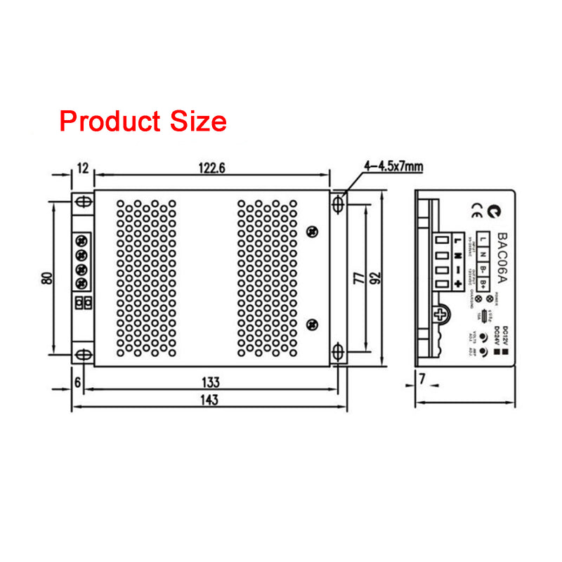 BAC06A 12V Battery Charger BAC06A-12V Controller For Smartgen Generator