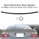 Gloss Black Rear Boot Spoiler For BMW 5 Series E39 Sedan 525i 530i M5 97-03