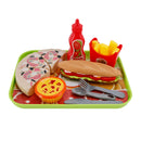 Pizza Egg Tart Hot Dog Fries Play Food Kitchen Set Children Toy Set For Kid