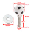 2x Motorcycle Bike Plastic Soccer License Plate Bolt On Screw On Frame Nut