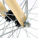 24 inch Women City Bicycle Beach Cruiser Bike with Basket & Rack Yellow