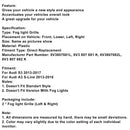 Front Lower Fog Light Cover Grill Grille Fit AUDI A3 S3 S-Line 2013-2016