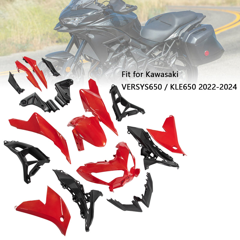 Injection ABS Bodywork Fairing Kit For Kawasaki VERSYS 650 KLE 2022-2024 01#