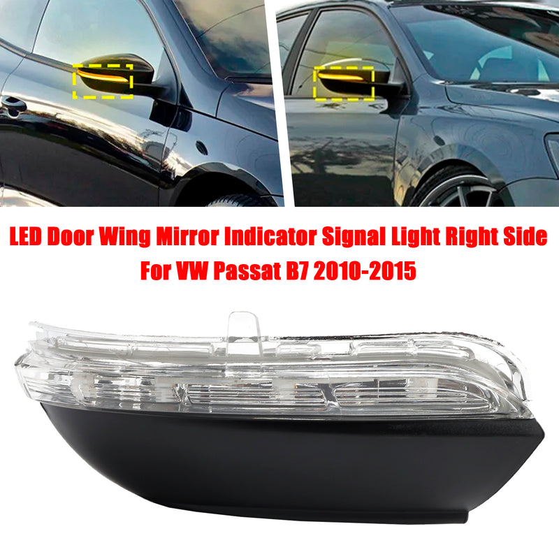 Door Wing Mirror Indicator Signal Light Right Side For VW Passat B7 2010-2015