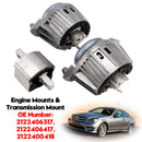 2012-2017 Mercedes-Benz CLS X218 3x Engine Mounts & Transmission Mount 2122406417 2122400418