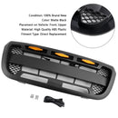 Matt Black Front Bumper Grill Grille Fit Ford Ranger 2004-2011 With LED Light