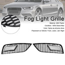 Honeycomb Style Fog Light Cover Fit Audi A4 B8.5 2013-2015 Standard Bumper