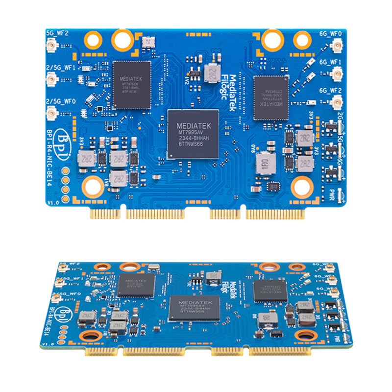 Banana Pi R4 WiFi7 Module BPI-R4-NIC-BE14 Open Source Router BPI-R4-WiFi7 Module