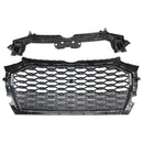 RSQ5 Style Front Honeycomb Mesh Grill Grille Fit Audi Q5 SQ5 2021-2025
