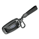 Aluminum Alloy TPU Black Car Key Case Cover With Buckle For Ford