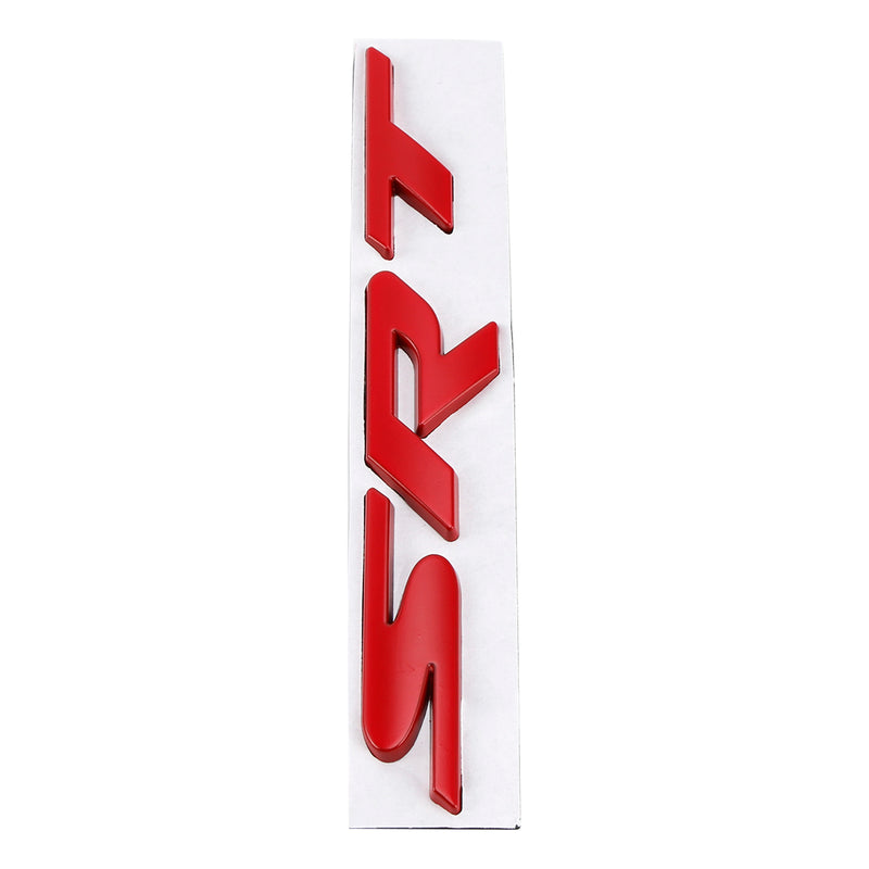Rear Tailgate SRT Decal Emblem for Challenger Trunk Lid Badge Red