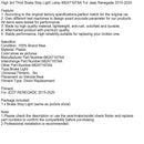 High 3rd Third Brake Stop Light Lamp 68247167AA For Jeep Renegade 2015-2020