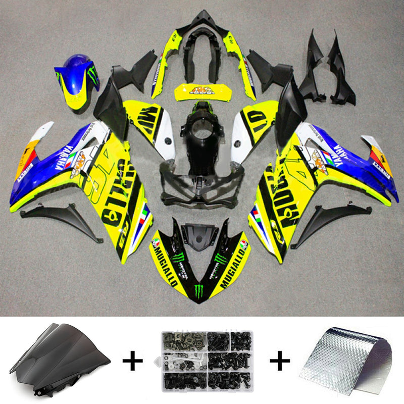 Amotopart Yamaha YZF-R3 2014-2018 R25 2015-2017 Fairing Kit Bodywork ABS