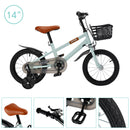 14"/16" Children Bicycle Toddlers Bike with Training Wheels Basket Kickstand