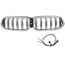 Double Slat Black Front Kidney Grill Grille Fit BMW 6 Series G32 2020-2025