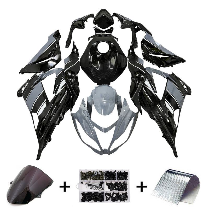 Injection Fairing Kit Bodywork Plastic ABS fit For Kawasaki ZX6R 636 2013-2018