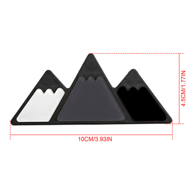 Tri-Color Grille Badge Emblem for Toyota Tacoma TRD Tundra RAV4 Grey Scheme