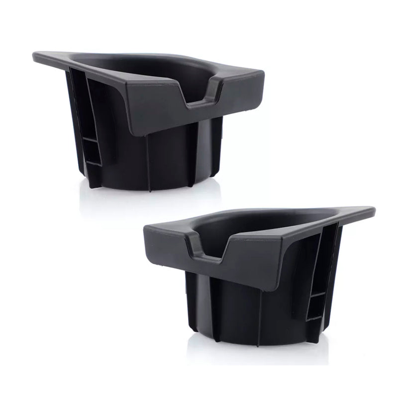2PCS Right+Left Black Center Console Cup Holder Insert For Toyota Tacoma 05-17