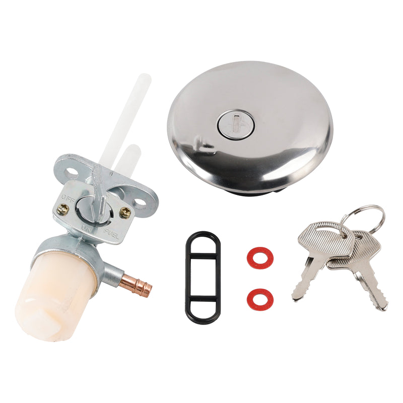 Silver Cafe Racer Bobber Gas Tank Motorcycle Fuel Retro Classic For Suzuki GN125