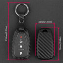 Leather Silicone Car Key Case Cover With Buckle For Chevrolet