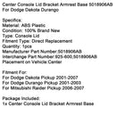 Center Console Lid Bracket Armrest Base 5018906AB For Dodge Dakota Durango