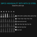 Compact and Portable 41-Pieces Mini Ratchet and Screwdriver Set Polycarbonate and Alloy Steel
