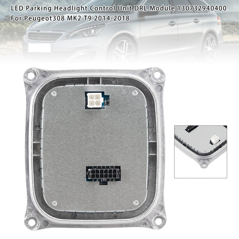 LED Parking Headlight Control Unit DRL Module 130732940400 For Peugeot308 MK2