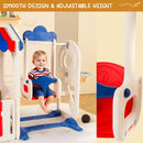 Kid Playset Structure With Slide,Swing And Playhouse Indoor Outdoor Activity
