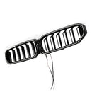 2021-2024 Fit BMW 5 Series G30 G38 Gloss Black Front Kidney Grille Double Slat