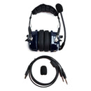 Pilot Noise-Cancelling Headset 6.3/5.2mm GA Plugs Universal Fit for Aircraft