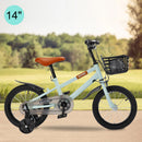 14"/16" Children Bicycle Toddlers Bike with Training Wheels Basket Kickstand