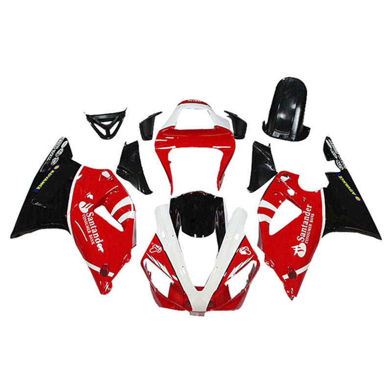 Amotopart Yamaha YZF 1000 R1 2000-2001 Fairing Kit Bodywork Plastic ABS