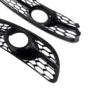 Front Bumper Honeycomb Fog Grille Cover For Audi A4 B7 S-Line S4 2005-2008 Black