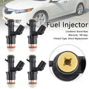 4PCS Fuel Injector 16450-R40-A01 Fit Honda Accord Civic CRV 2.4L 2008-2015