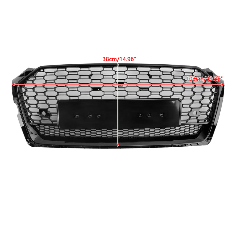 RS5 Style Honeycomb Sport Mesh Hex Grill Grille Fit Audi A5 S5 B9 2017-2019