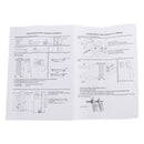 6.6FT Round Tube Rolling Library Sliding Ladder Hardware Kit with Brake