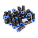 20Pcs Air Pneumatic 1/4" to 1/4" Straight Push in Connectors Quick