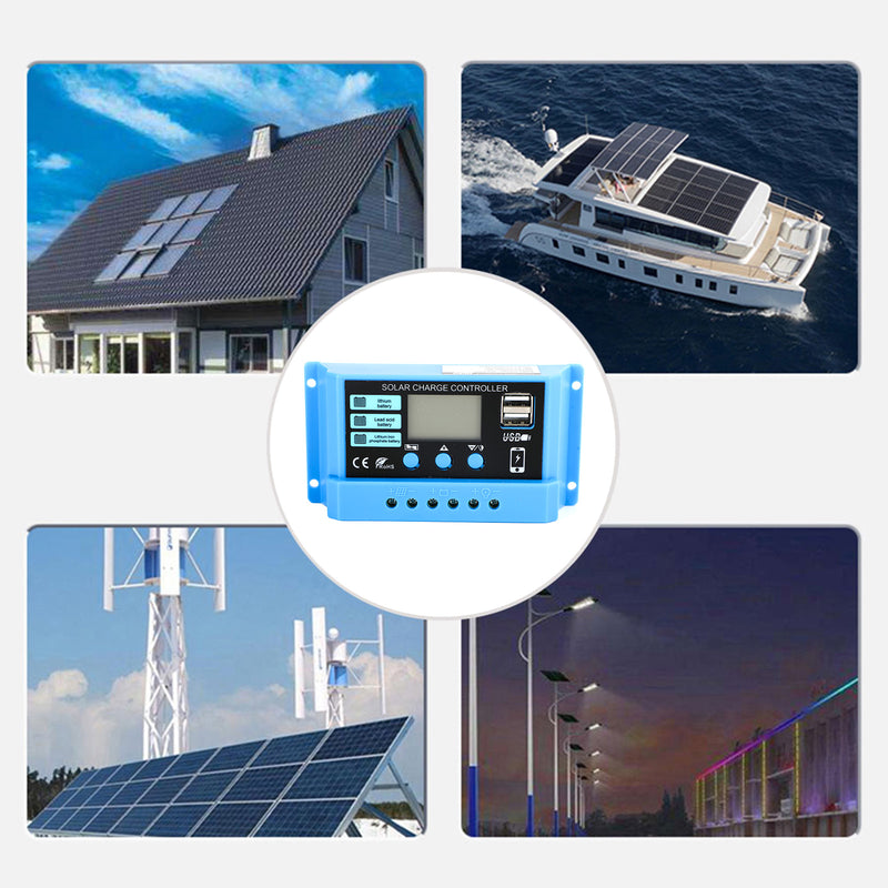 PWM 20A Solar Charge Controller PV Regulator For Lifepo4 Lithium Lead Acid Gel