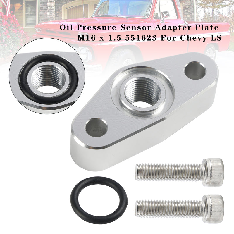 Oil Pressure Sensor Adapter Plate M16 x 1.5 551623 For Chevy LS