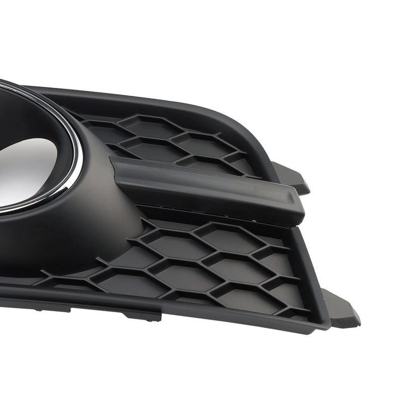 Black Front Bumper Fog Light Grille Cover Bezel Fit Audi A7 S-Line S7 2012-2015